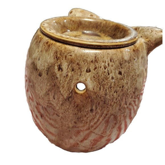 ScentSationals Intertek Light Up Owl Ceramic Wax Warmer Lamp Nightlight 6" Tall - Picture 4 of 6